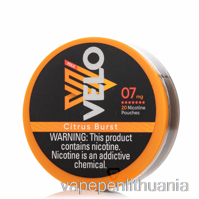 Velo Nikotino Maišeliai - Citrusinių Vaisių Burst 7mg Vape Skystis